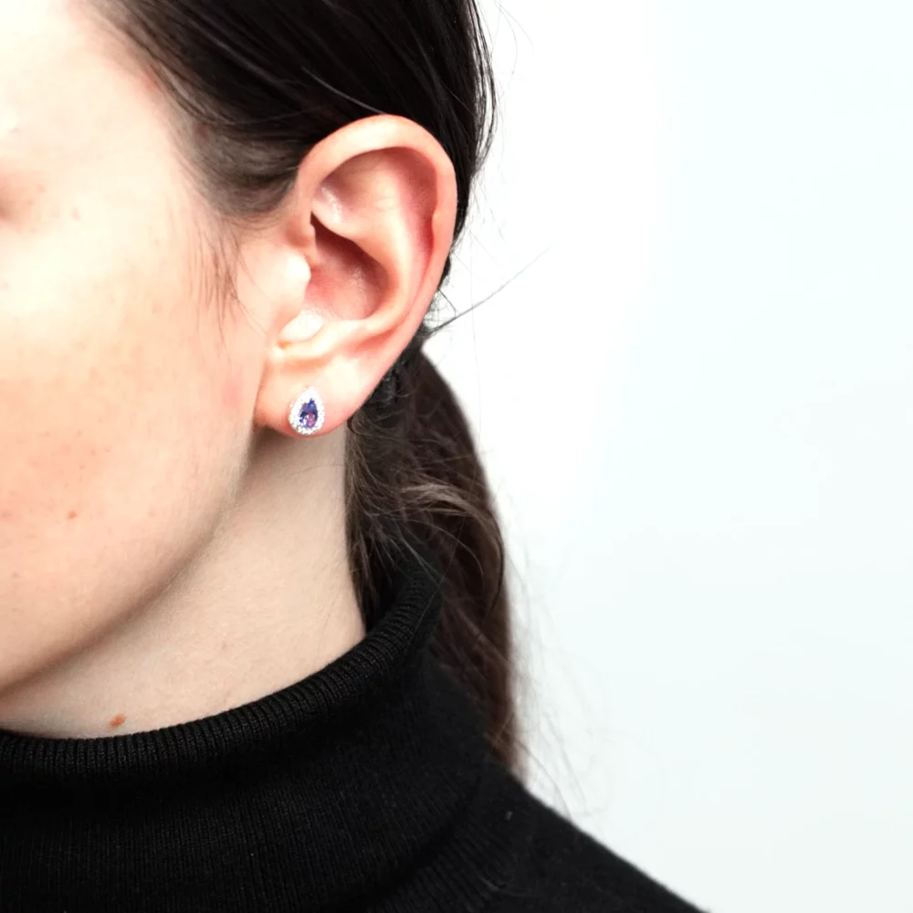 Náušnice Bottone Tanzanite - Image 4